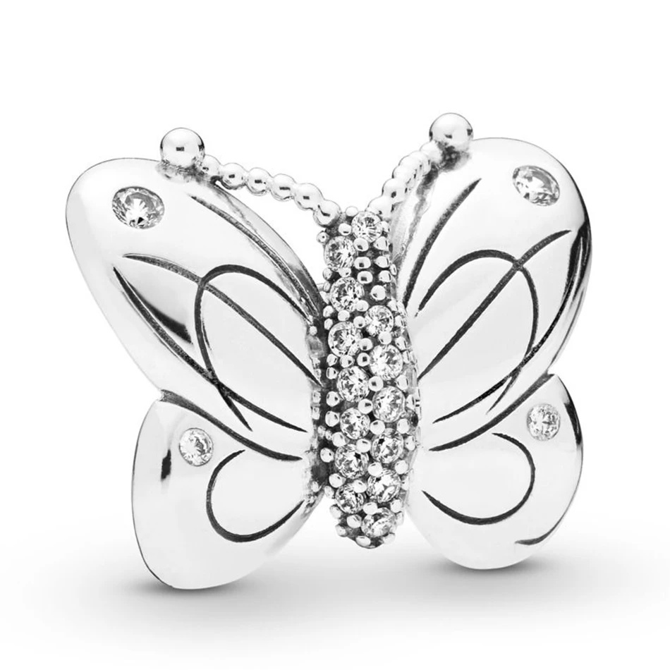 Authentic 925 Sterling Silver Decorative Butterfly With Crystal Charm Fit Pandora Bracelet Bangle DIY Jewelry
Authentic 925 Sterling Silver Decorative Butterfly With Crystal Charm Fit Pandora Bracelet Bangle DIY Jewelry
