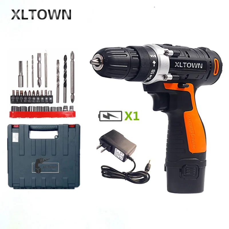 XLTWON 12V/16.8v/21v Electric Drill Rechargeable Lithium Battery Mini Multifunction Electric Screwdriver power tools with a box
XLTWON 12V/16.8v/21v Electric Drill Rechargeable Lithium Battery Mini Multifunction Electric Screwdriver power tools with a box