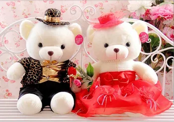 about 40cm bears black leopard suits & red rose flowers weddding dress bears toys , wedding gift t6755
about 40cm bears black leopard suits & red rose flowers weddding dress bears toys , wedding gift t6755