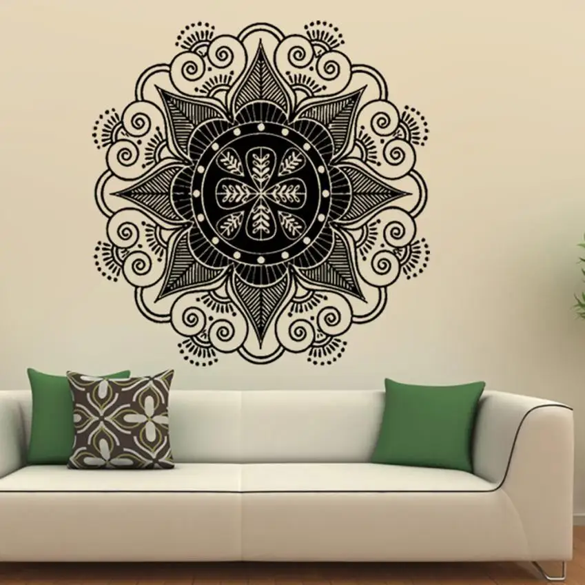 Mandala Flower Indian Bedroom Wall Decal Art Stickers Mural Home Vinyl Family wall mirrors for living room #35
Mandala Flower Indian Bedroom Wall Decal Art Stickers Mural Home Vinyl Family wall mirrors for living room #35