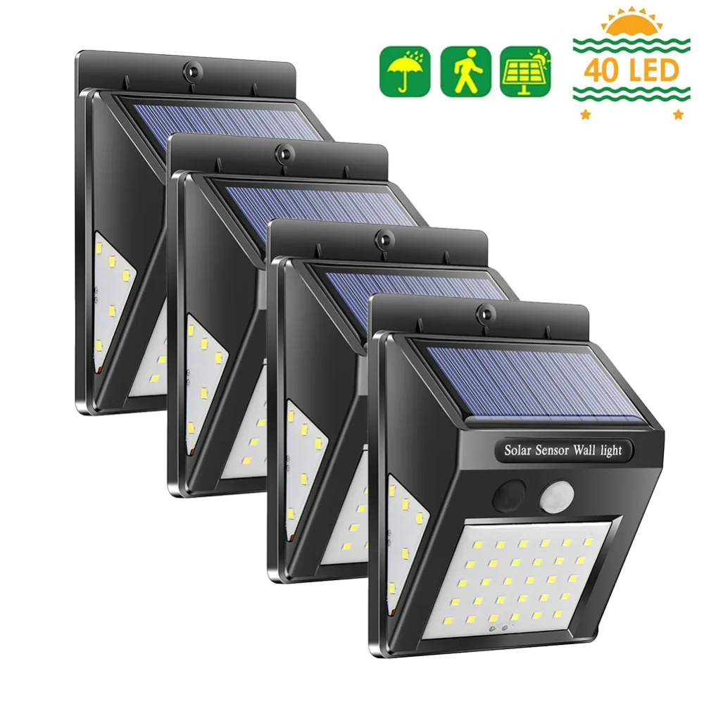 4pcs 30/40LED Solar Light Human Motion Sensor Waterproof Yard Path Outdoor Street Garden Lamp 3 modes Energy Saving Solar Light
4pcs 30/40LED Solar Light Human Motion Sensor Waterproof Yard Path Outdoor Street Garden Lamp 3 modes Energy Saving Solar Light