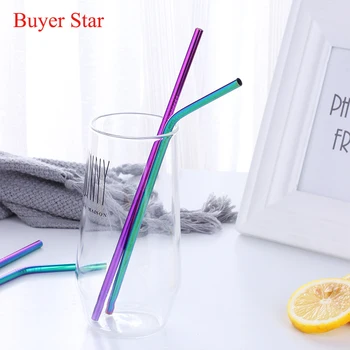 6pcs/set Reusable Drinking Straw Stainless Steel Eco-Friendly Straight/ Bend Metal Straw with Cleaner Brush Bar Accessories
6pcs/set Reusable Drinking Straw Stainless Steel Eco-Friendly Straight/ Bend Metal Straw with Cleaner Brush Bar Accessories
