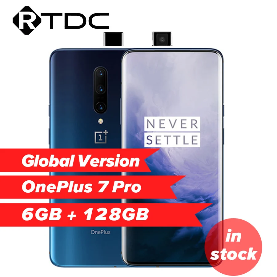 In Stock OnePlus 7 Pro 6GB 128GB 48MP Cameras Snapdragon 855 6.67'' Fluid AMOLED Display Fingerprint UFS 3.0 NFC Mobile Phone
In Stock OnePlus 7 Pro 6GB 128GB 48MP Cameras Snapdragon 855 6.67'' Fluid AMOLED Display Fingerprint UFS 3.0 NFC Mobile Phone