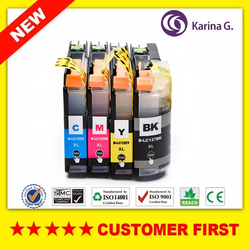 4X For Brother LC127 LC125 Ink Cartridge For Brother MFC-J4410DW J4510DW J4610DW J4710DW J6520DW J6720DW J6920DW
4X For Brother LC127 LC125 Ink Cartridge For Brother MFC-J4410DW J4510DW J4610DW J4710DW J6520DW J6720DW J6920DW