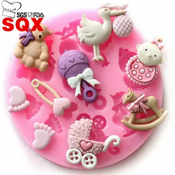 SQX Baby Silicone Mold For Fondant Cake Chocolate Decoration Candy Pastry Mould Kitchen accessories SQ1402
SQX Baby Silicone Mold For Fondant Cake Chocolate Decoration Candy Pastry Mould Kitchen accessories SQ1402