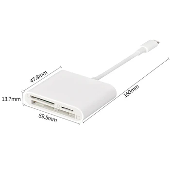 

3 in1 USB Type-C Card Reader for Macbook Pro Air Phone OTG USB-C Type C to CF TF SD Card Camera External Card Reader for Xiaomi