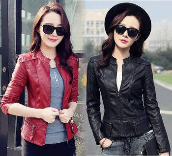 QMGOOD Large Size Slim Leather Jacket Women Leather Autumn Coat Long Sleeve Zipper Leatherette Female Jacket Motorcycle Jacket
QMGOOD Large Size Slim Leather Jacket Women Leather Autumn Coat Long Sleeve Zipper Leatherette Female Jacket Motorcycle Jacket