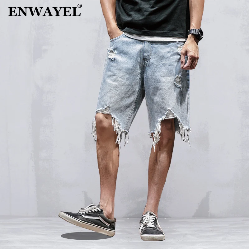 ENWAYEL 2018 Brand Summer Straight Hip Hop Streetwear Loose Casual Jeans Shorts Men Hole Ripped Distressed Short Denim Male D006
ENWAYEL 2018 Brand Summer Straight Hip Hop Streetwear Loose Casual Jeans Shorts Men Hole Ripped Distressed Short Denim Male D006