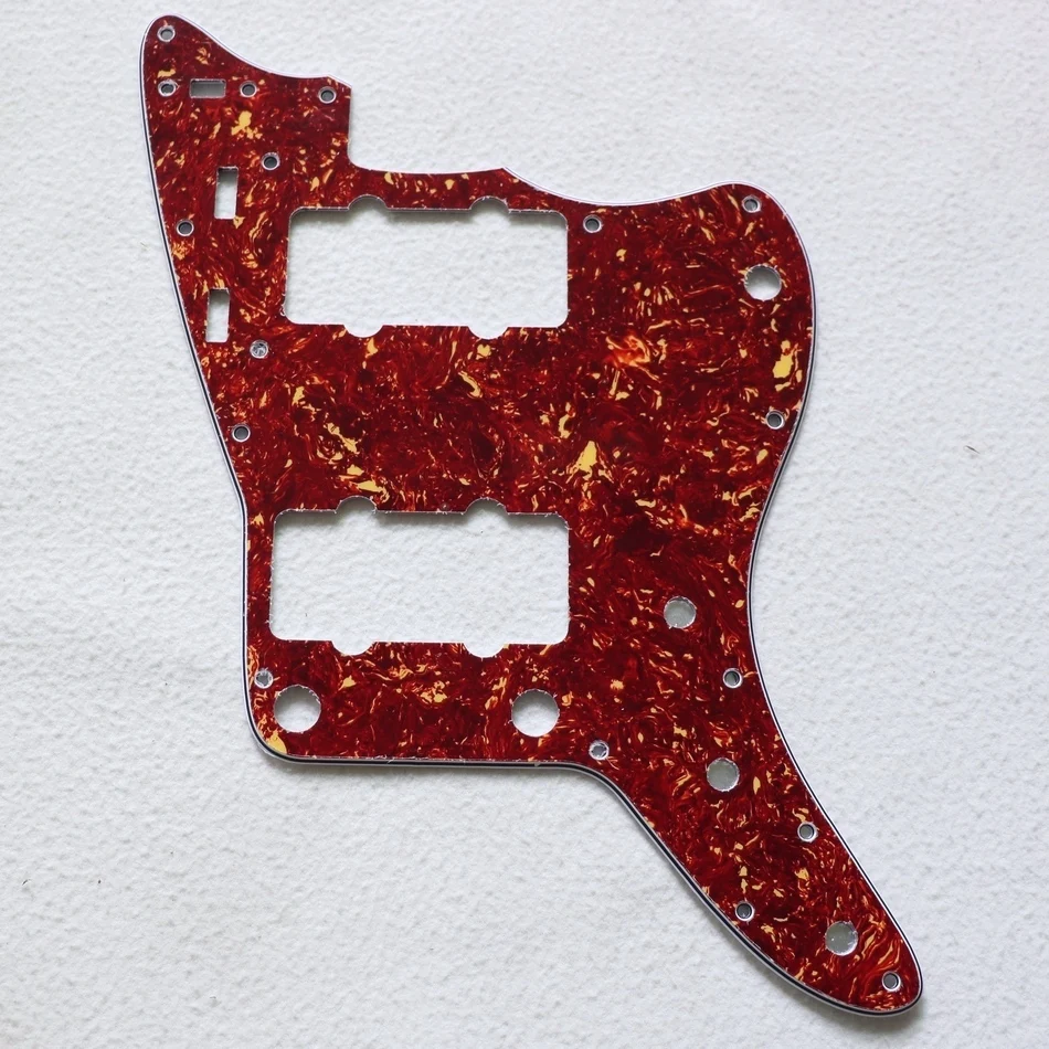 4ply red tortoise Jazzmaster guitar pickguard for vintage jazz master guitars with screws
4ply red tortoise Jazzmaster guitar pickguard for vintage jazz master guitars with screws