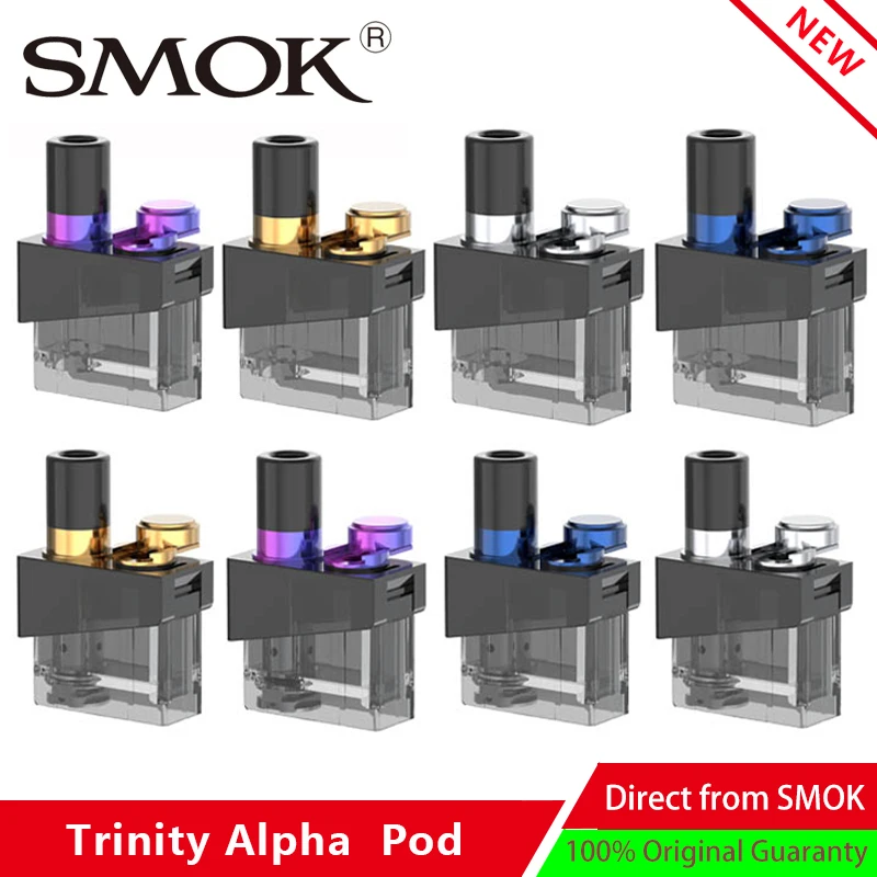 Original Smok Trinity Alpha Replacement Empty Pod Electronic cigarettes Atomizer 2.8ml Capacity Fit Trinity Alpha pod kit
Original Smok Trinity Alpha Replacement Empty Pod Electronic cigarettes Atomizer 2.8ml Capacity Fit Trinity Alpha pod kit