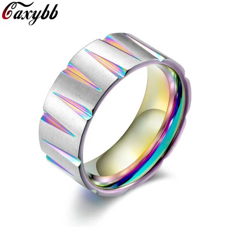 Fashion Gold Black Colorful Color Rainbow Rhombus Men Stainless Steel Party Ring
Fashion Gold Black Colorful Color Rainbow Rhombus Men Stainless Steel Party Ring