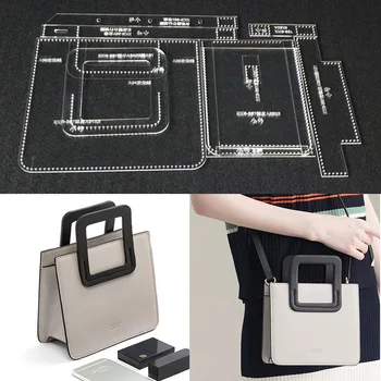 Durable Acrylic Template Sewing stencils Pattern For DIY Handmade Single Shoulder Bag Leather Craft Sewing Pattern 18x16.5x8cm
Durable Acrylic Template Sewing stencils Pattern For DIY Handmade Single Shoulder Bag Leather Craft Sewing Pattern 18x16.5x8cm