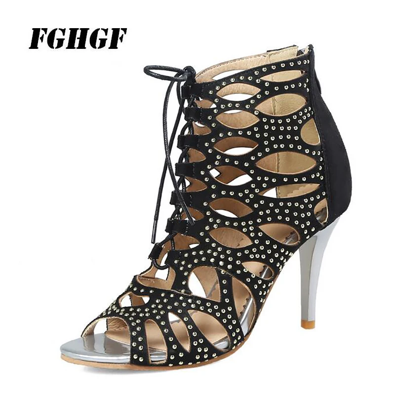 Summer new sexy stiletto heel height 32-48 size hollow cool boots tide leisure The banquet elegant The fish's mouth The femal
Summer new sexy stiletto heel height 32-48 size hollow cool boots tide leisure The banquet elegant The fish's mouth The femal