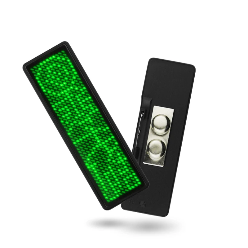 1pc Green LED Name Badge Reuseable Tag LED Card Screen with 44x11 Pixels USB Programming Digital for Restaurant Hotel
1pc Green LED Name Badge Reuseable Tag LED Card Screen with 44x11 Pixels USB Programming Digital for Restaurant Hotel