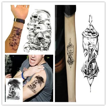 2 Sets=6pcs (3 pcs/Set) Large 3D Skull Design Large Arm, Body Temporary Warterproof Tattoo Stickers For Men Women Free Shipping
2 Sets=6pcs (3 pcs/Set) Large 3D Skull Design Large Arm, Body Temporary Warterproof Tattoo Stickers For Men Women Free Shipping
