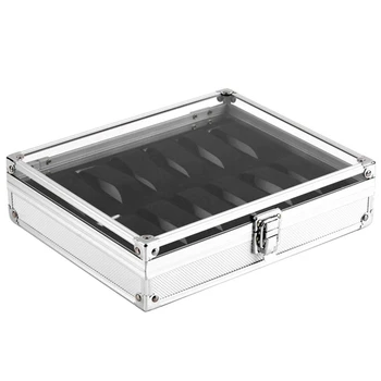 Useful Aluminium Watches Box 12 Grid Slots Jewelry Watches Display Storage Box Square Case Suede Inside Rectangle Watch Holder
Useful Aluminium Watches Box 12 Grid Slots Jewelry Watches Display Storage Box Square Case Suede Inside Rectangle Watch Holder
