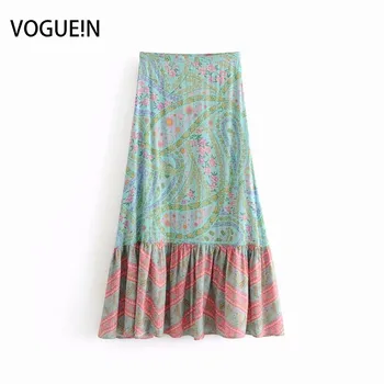 VOGUEIN New Womens Summer Beach Floral Print Contrast Color Splice Maxi Skirt Wholesale
VOGUEIN New Womens Summer Beach Floral Print Contrast Color Splice Maxi Skirt Wholesale