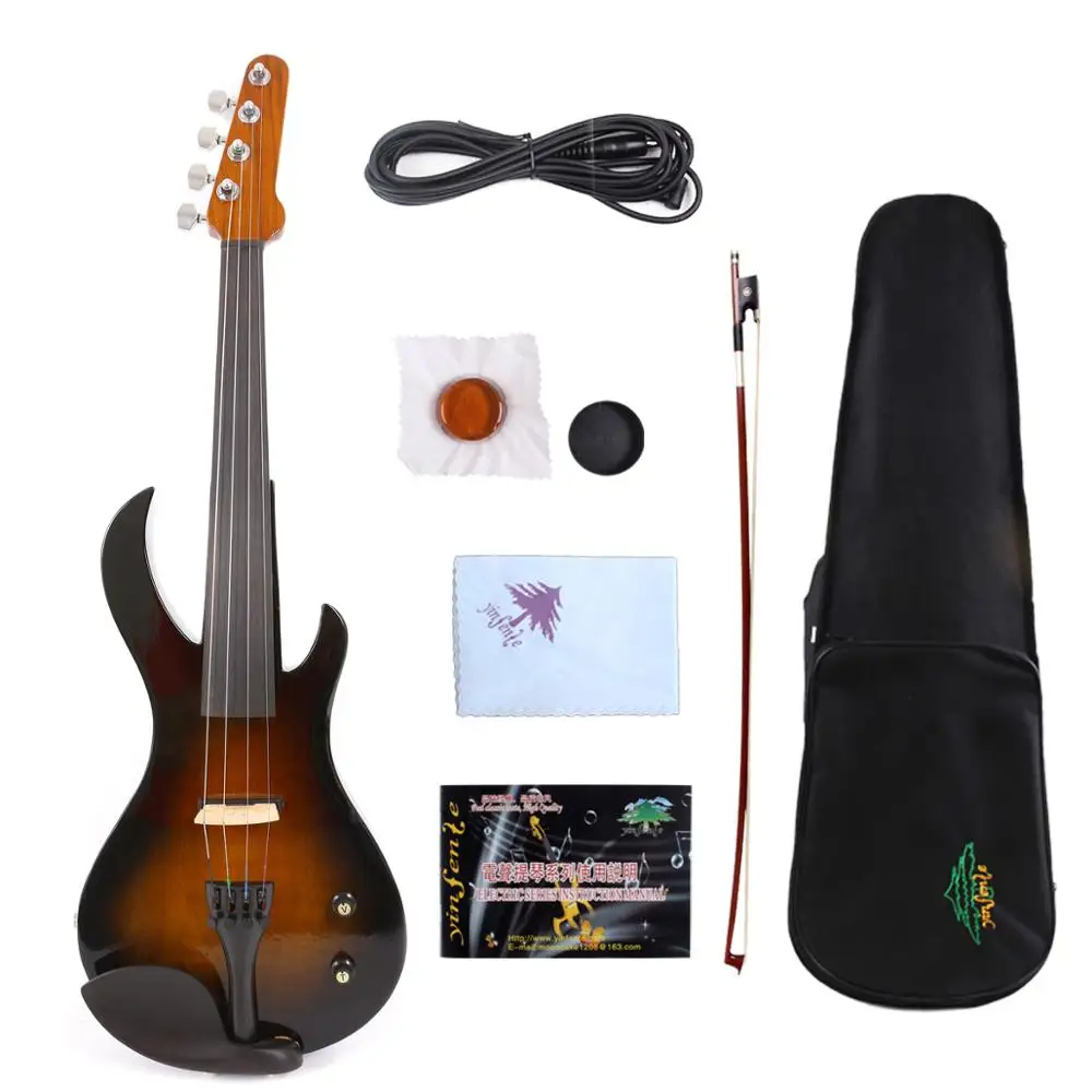 Yinfente Electric Silent Violin 4/4 Sweet Tone 6.35 jack can Connect Amplifier Free Case+Bow#EV20
Yinfente Electric Silent Violin 4/4 Sweet Tone 6.35 jack can Connect Amplifier Free Case+Bow#EV20