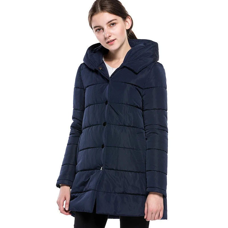 Women Winter Clothing Padded Long Jackets And Coats Hooded Thickened Warm Winter Jackets For Women 2018 Solid Overcoat AS057 (3)