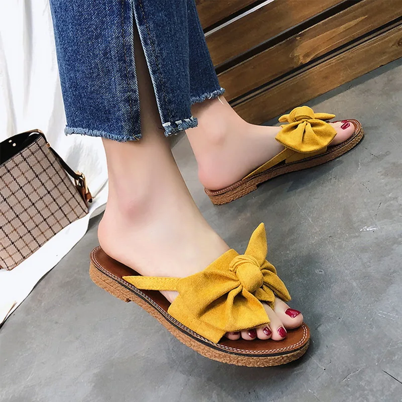 Summer Beach Women Slippers Bow Tie Flat Heel Sandals Slides Flip Flops Summer Flat Ladies Shoes Casual Chanclas Mujer
Summer Beach Women Slippers Bow Tie Flat Heel Sandals Slides Flip Flops Summer Flat Ladies Shoes Casual Chanclas Mujer