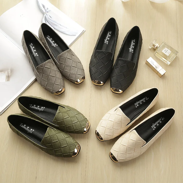 2019 autumn new fashion simple solid color flat shoes women woven decorative casual shoes
2019 autumn new fashion simple solid color flat shoes women woven decorative casual shoes