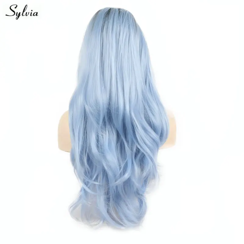 Sylvia Natural Hairline Blue Wig Ombre Dark Roots Two Tone Women Cosplay Synthetic Lace Front Wigs For Party Body Wave Long Hair
Sylvia Natural Hairline Blue Wig Ombre Dark Roots Two Tone Women Cosplay Synthetic Lace Front Wigs For Party Body Wave Long Hair