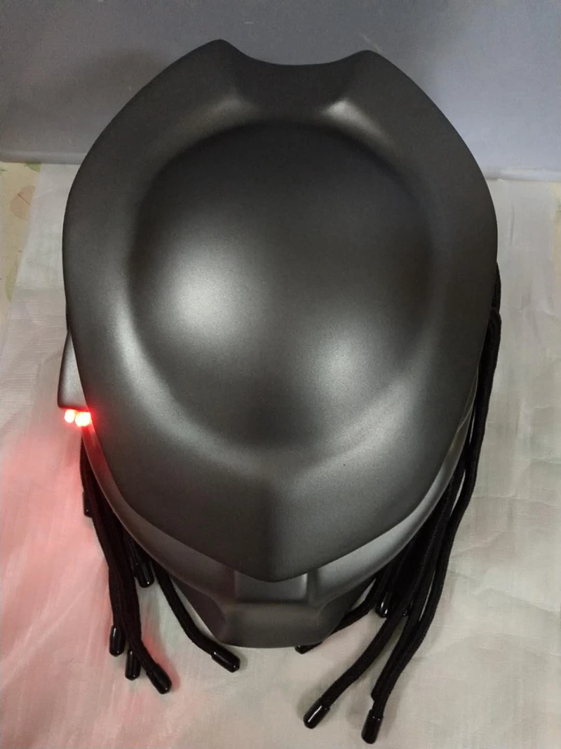 Masei 2017 Новый матовый черный/яркий черный шлем "хищник" маска стекловолокно