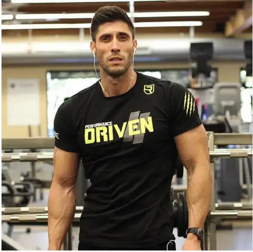 Men Short sleeve Cotton T-shirt Man Slim Printed t shirt Male Gyms Fitness Bodybuilding Workout Brand Tees Tops Apparel
Men Short sleeve Cotton T-shirt Man Slim Printed t shirt Male Gyms Fitness Bodybuilding Workout Brand Tees Tops Apparel