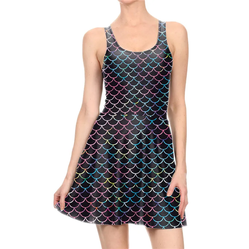 Cosplay fish scale pattern dress female women mermaid sleeveless pleated dress female costume for party Sexy dress
Cosplay fish scale pattern dress female women mermaid sleeveless pleated dress female costume for party Sexy dress