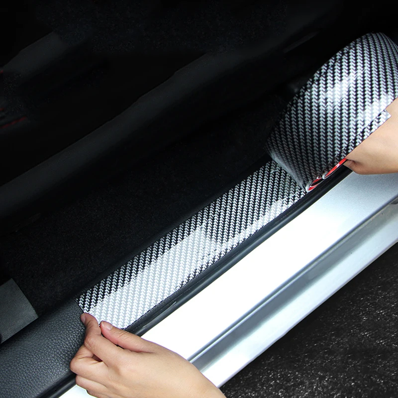 Car Stickers 5D Carbon Fiber Rubber Styling Door Pedal Sill Bumper Trunk Door Sill Guard Protector Auto Decoration Accessories
Car Stickers 5D Carbon Fiber Rubber Styling Door Pedal Sill Bumper Trunk Door Sill Guard Protector Auto Decoration Accessories