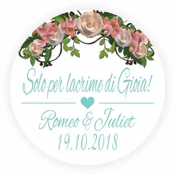 DouxArt 100pcs Favors Stickers Personalized Wedding Solo per lacrime di Gioia - 40mm Labels Seals Communion Handmade V1304
DouxArt 100pcs Favors Stickers Personalized Wedding Solo per lacrime di Gioia - 40mm Labels Seals Communion Handmade V1304