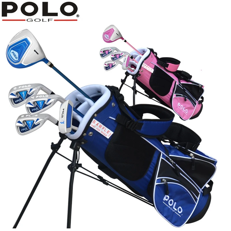 

Brand POLO and Cougar 5-pieces Junior Boys Girls Children Child Kids Golf Clubs Set with Bag Graphite Shaft