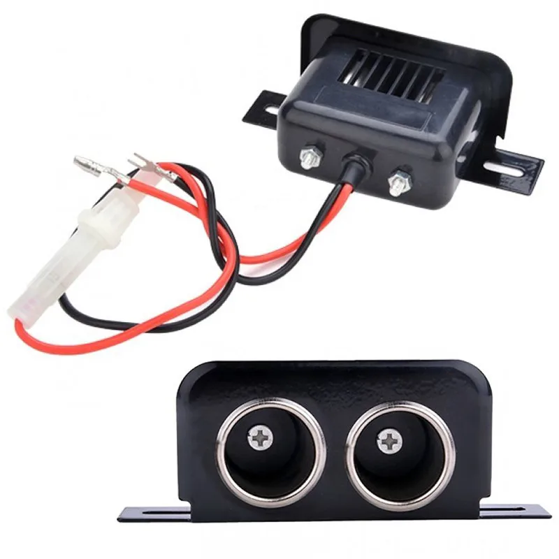 12V Motorcycle Cigarette Double Socket Plug Black Twin Lighter Dual Socket Plug Power Adapter For Car Motorbike Boat
12V Motorcycle Cigarette Double Socket Plug Black Twin Lighter Dual Socket Plug Power Adapter For Car Motorbike Boat