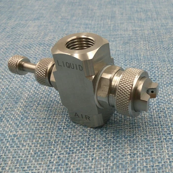 1/4" External Mix Flat Fan Air Atomizing Nozzle, mist nozzle, sprayer, low-pressure fogging spray nozzle, SS304 Siphon nozzle
1/4" External Mix Flat Fan Air Atomizing Nozzle, mist nozzle, sprayer, low-pressure fogging spray nozzle, SS304 Siphon nozzle