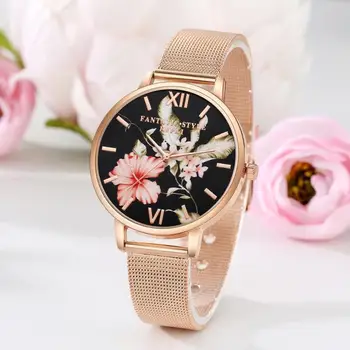 Lvpai Fashion Ladies Flower Print Round Dial Quartz Watch Casual Elegant Women Alloy Strap Analog Wristwatch Gift
Lvpai Fashion Ladies Flower Print Round Dial Quartz Watch Casual Elegant Women Alloy Strap Analog Wristwatch Gift
