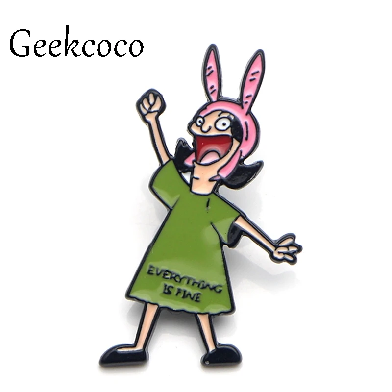 Bob's burger Brooches for men women Pride Zinc Alloy Enamel Pin medal Cartoon For shirt backpack clothes decoration Badges J0032
Bob's burger Brooches for men women Pride Zinc Alloy Enamel Pin medal Cartoon For shirt backpack clothes decoration Badges J0032