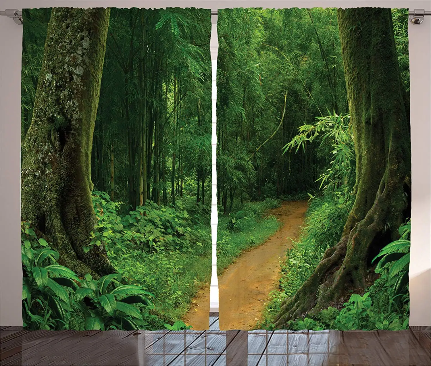 Tropical Curtains Tropical Jungle Forest with Trees Pathway Foliage Wilderness Nature Landscape Picture Living Room Decor
Tropical Curtains Tropical Jungle Forest with Trees Pathway Foliage Wilderness Nature Landscape Picture Living Room Decor