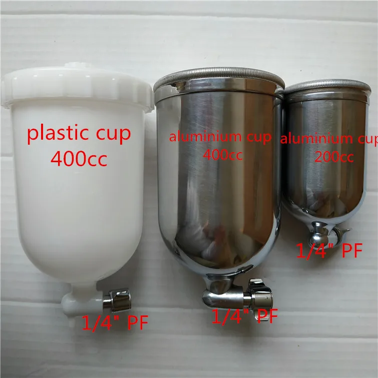 free shipping 400cc plastic cup 400cc aluminium cup 200cc aluminium cup spray gun bottle painting barrel 1/4" PF easy to handle
free shipping 400cc plastic cup 400cc aluminium cup 200cc aluminium cup spray gun bottle painting barrel 1/4" PF easy to handle