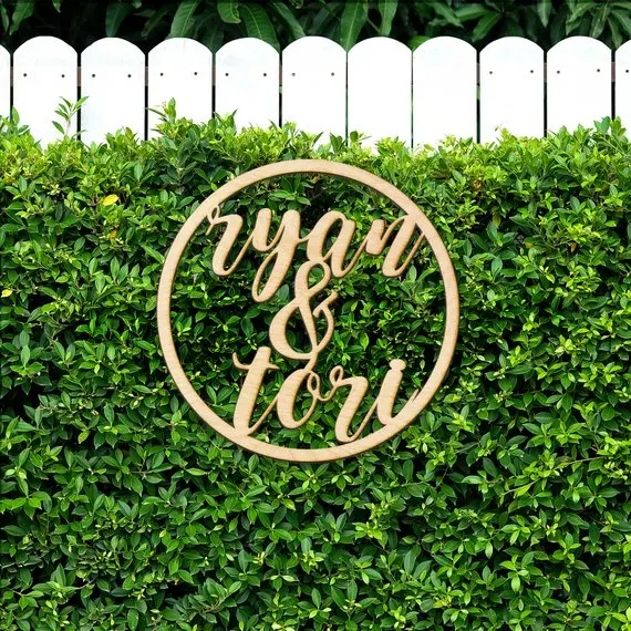 Custom Ampersand Circle Wood Cut Sign - Custom Gift, Personalized Wedding Decor, Wedding Gift, 5 Year Anniversary, Reception Dec
Custom Ampersand Circle Wood Cut Sign - Custom Gift, Personalized Wedding Decor, Wedding Gift, 5 Year Anniversary, Reception Dec