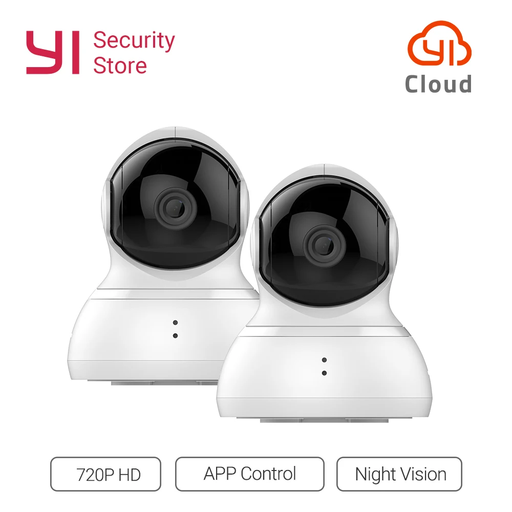 YI Dome Camera 720P Pan/Tilt/Zoom Wireless IP Security Surveillance System HD Night Vision (US / EU Version) Cloud Available 2pc
YI Dome Camera 720P Pan/Tilt/Zoom Wireless IP Security Surveillance System HD Night Vision (US / EU Version) Cloud Available 2pc