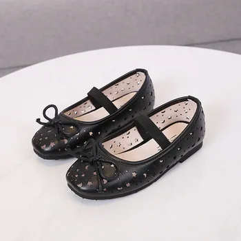 

Hollow Out Girls Sandals 2019 Spring New Princess Shoes Sweet Bowknot Children 's Shoes