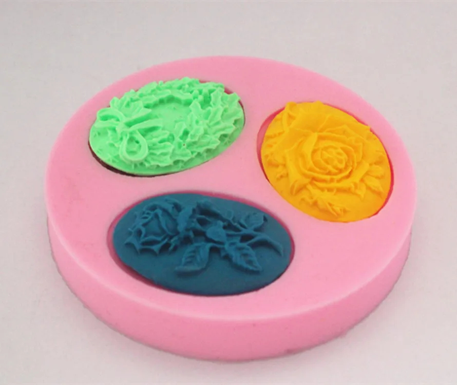 New three different kinds Flowers Silicone Mold Cookware Dining Bar Non-Stick Cake Decorating fondant soap mold FM227
New three different kinds Flowers Silicone Mold Cookware Dining Bar Non-Stick Cake Decorating fondant soap mold FM227
