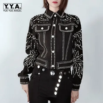 Top Quality New Brand Metal Embroidery Flares Womens Short Coats Long Sleeve Single Breasted Punk Style Straight Female Jackets
Top Quality New Brand Metal Embroidery Flares Womens Short Coats Long Sleeve Single Breasted Punk Style Straight Female Jackets
