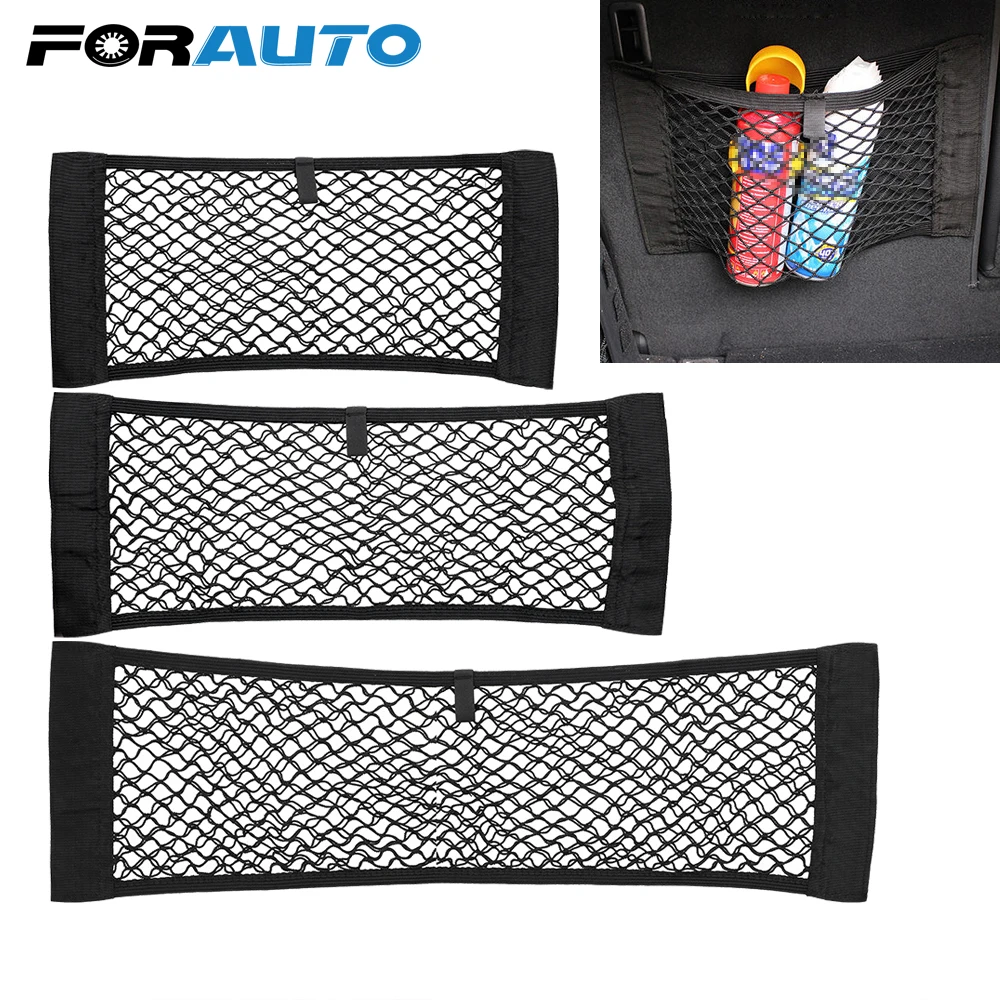 FORAUTO Car Trunk Net Elastic String Bag Storage Mesh Holder SUV Auto Cargo Pocket Auto Seat Back Organizer Stowing Tidying
FORAUTO Car Trunk Net Elastic String Bag Storage Mesh Holder SUV Auto Cargo Pocket Auto Seat Back Organizer Stowing Tidying