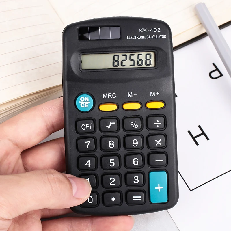 Highever Mini Calculator 8 Digits Display Black Calculator General Purpose calculadora small calculator for Office Working
Highever Mini Calculator 8 Digits Display Black Calculator General Purpose calculadora small calculator for Office Working