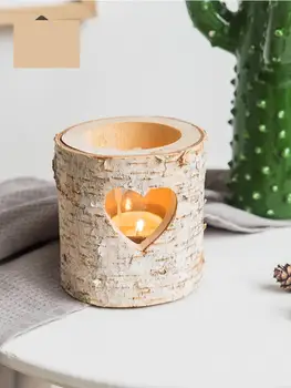 Nordic Heart Shaped Wooden Candlestick Table Bedroom Candlestick Christmas Party Candlelight Dinner Decoration
Nordic Heart Shaped Wooden Candlestick Table Bedroom Candlestick Christmas Party Candlelight Dinner Decoration