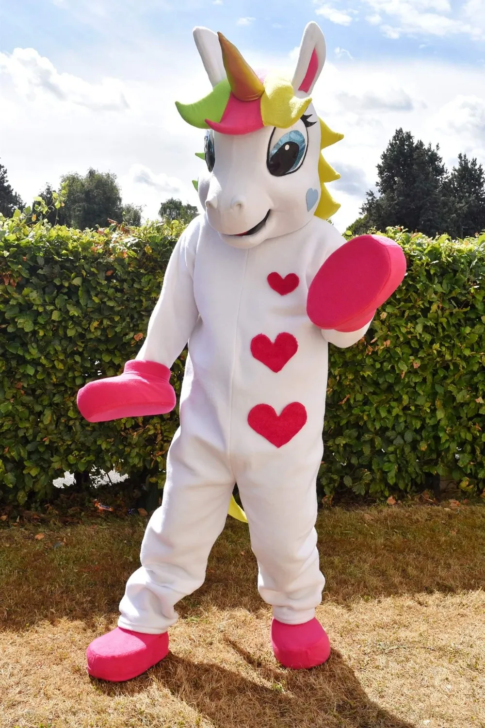 Unicorn Mascot costume Animal PONY mascot costume cute heart printed Parade Clowns Birthdays for Adult Halloween party costumes
Unicorn Mascot costume Animal PONY mascot costume cute heart printed Parade Clowns Birthdays for Adult Halloween party costumes