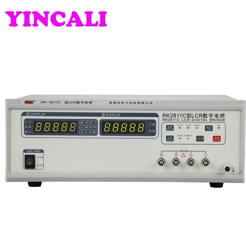 Digital Electric Bridge RK2811C LCR Bridge Meter Tester (100Hz,1kHz,10kHz ) Frequency Inductance Capacitor Tester
Digital Electric Bridge RK2811C LCR Bridge Meter Tester (100Hz,1kHz,10kHz ) Frequency Inductance Capacitor Tester