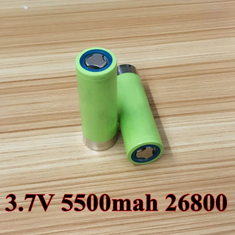 2pcs/lot Li-ion 3.7v 5500mah 26800 5C discharge li-polymer battery for flashlight electric car toys energy storage power tools
2pcs/lot Li-ion 3.7v 5500mah 26800 5C discharge li-polymer battery for flashlight electric car toys energy storage power tools