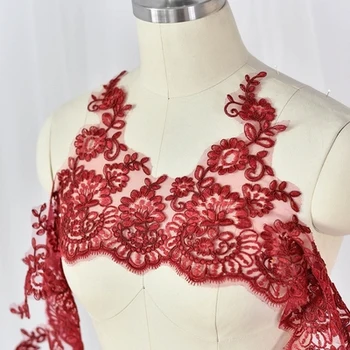 Ivory, Silvery, Red, White for your choice NEW! 27CM 6 Yards/piece 4 Colors Hot selling Embroidery Lace Trimming with cording
Ivory, Silvery, Red, White for your choice NEW! 27CM 6 Yards/piece 4 Colors Hot selling Embroidery Lace Trimming with cording